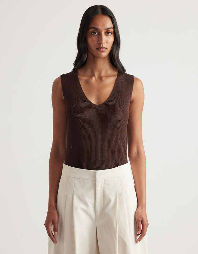 Decjuba - Bri Metallic Knit Tank