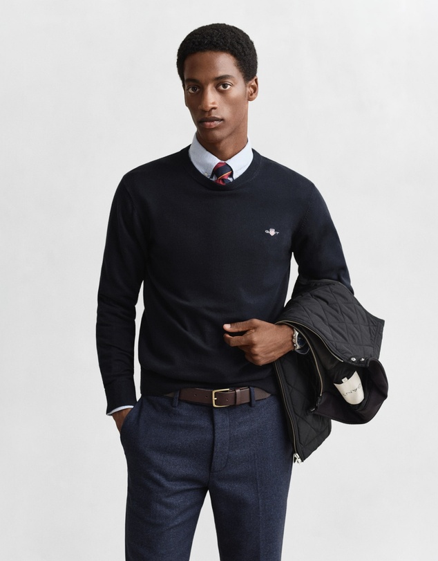 Gant - Classic Cotton Crew Neck Sweater
