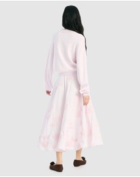 ROTATE - Flower Maxi Skirt