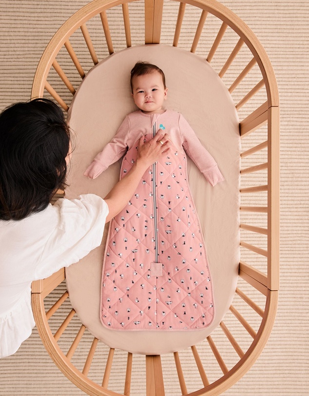 Love to Dream - Sleep Bag 2.5 TOG Organic Cotton and Merino in Rose