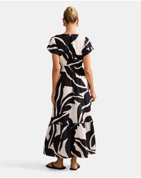 Forever New - Mara Puff Sleeves Midi Dress