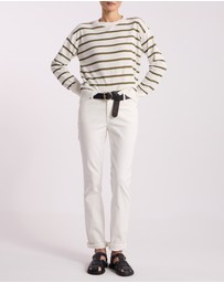 David Lawrence - Kasey Velvet Stripe Knit Jumper