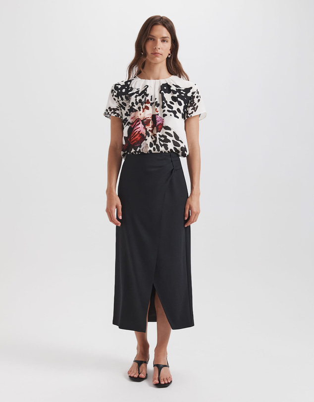 SABA - Fiora Silk Short Sleeve Top