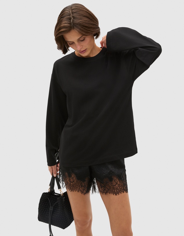 Seed Heritage - Cotton Relaxed Long Sleeve Top
