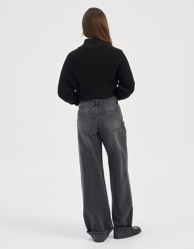 ONLY - Ella Wide Fold Up Jeans
