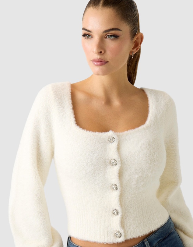 GUESS - Myko Fuzzy Cardigan