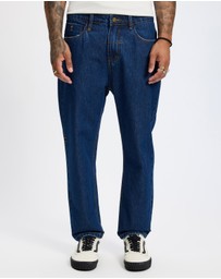 Thrills - Chopped Slim Straight Cropped Denim Jeans