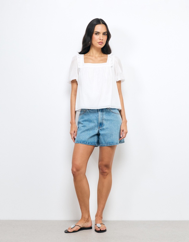AERE - Ophelia Square Neck Top