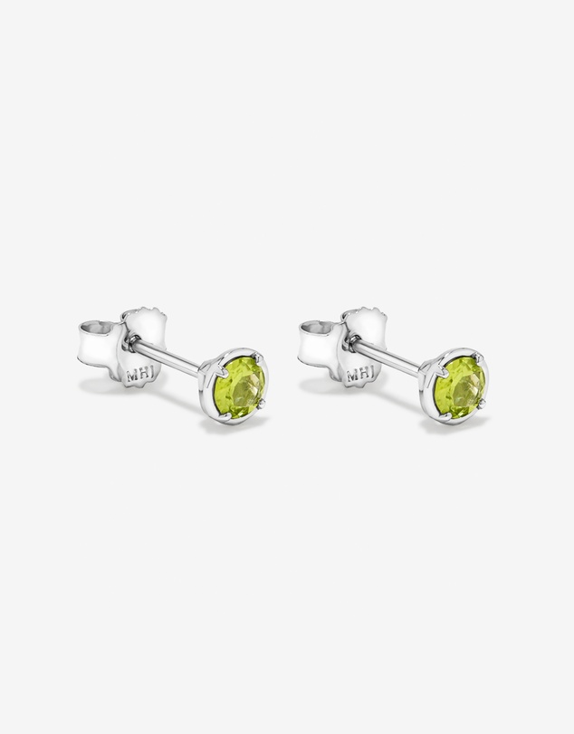 Michael Hill - Round Peridot Stud Earrings in Sterling Silver