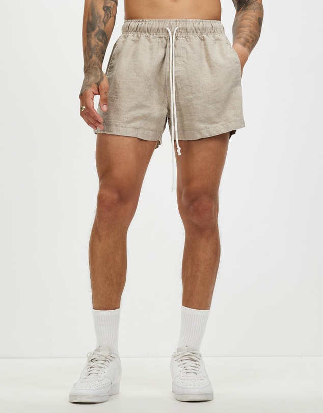 Surrounded By Ghosts - The Gembone Linen Drawstring Shorts