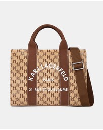 Karl Lagerfeld - K/Rue St-Guillaume Square Monogram Medium Tote Bag