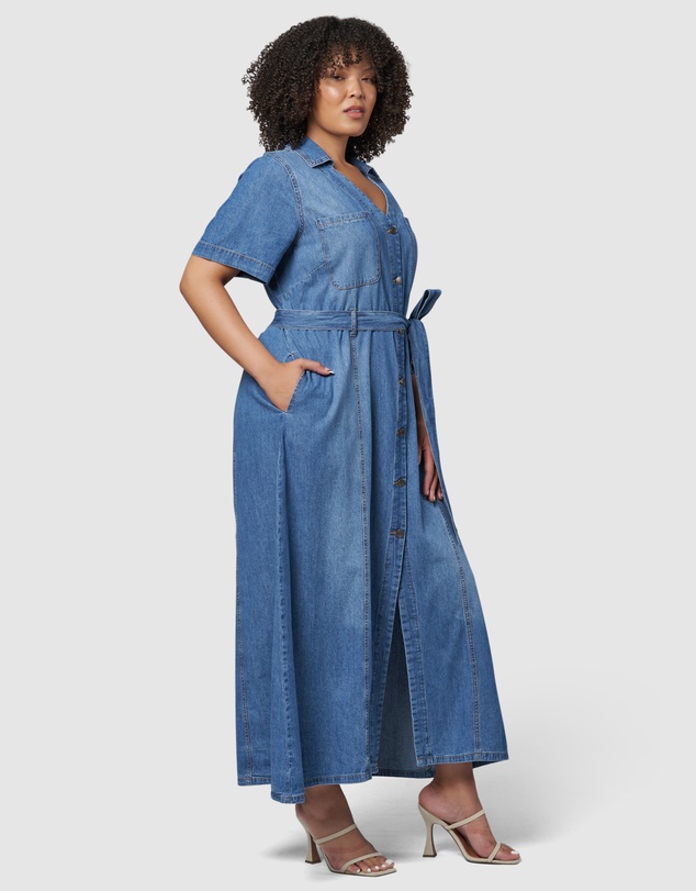 Indigo Tonic - Naomi Chambray Maxi Dress