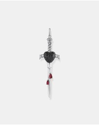 THOMAS SABO - Sword pendant with black and red stones