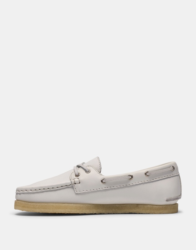 Clarks - Godney Boat (W) White