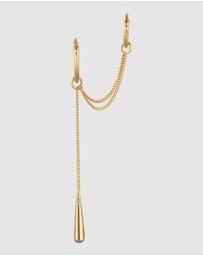 Elli Jewelry - Earrings Hanger Drop Crystal 925 Sterling Silver Gold-Plated