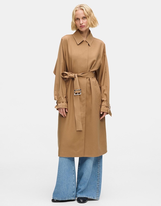 Karl Lagerfeld - Pleated Trench Coat