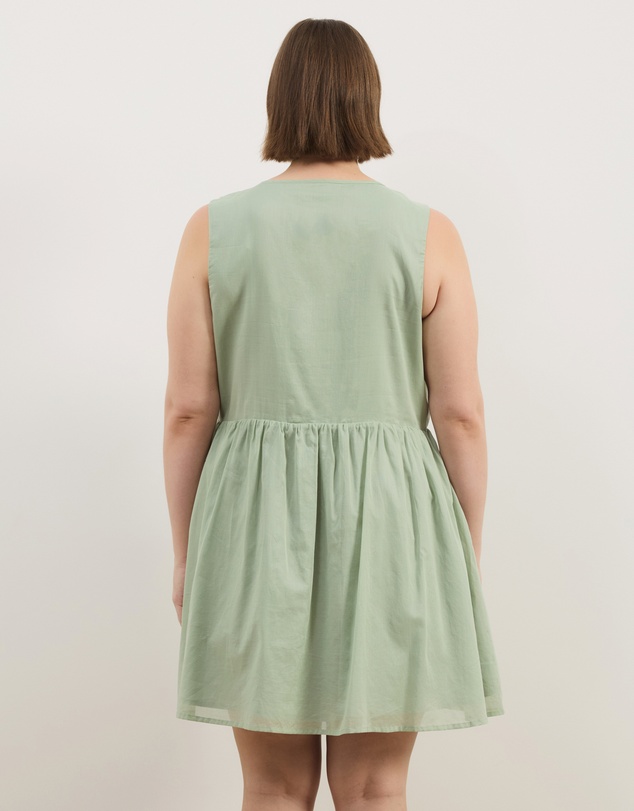 Atmos&Here Curvy - Dalia Cotton Voile Mini Dress