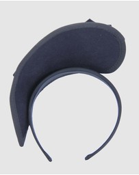 Max Alexander - Felt Navy Crown Racing Fascinator