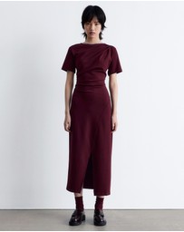 & Other Stories - Draped SS Midi Dress