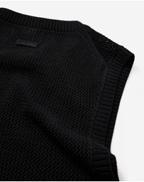 Calibre - Mesh Knit Crew Neck Tank Black