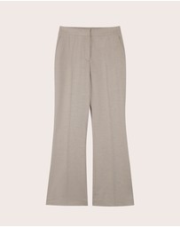 IDA+S - Liora Silk Wool Straight Leg Suit Pants