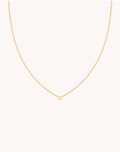 Astrid & Miyu - Essential Crystal Pendant 18ct Gold Plated Necklace