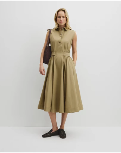 Country Road - Australian Cotton Fit-and-flare Midi Dress