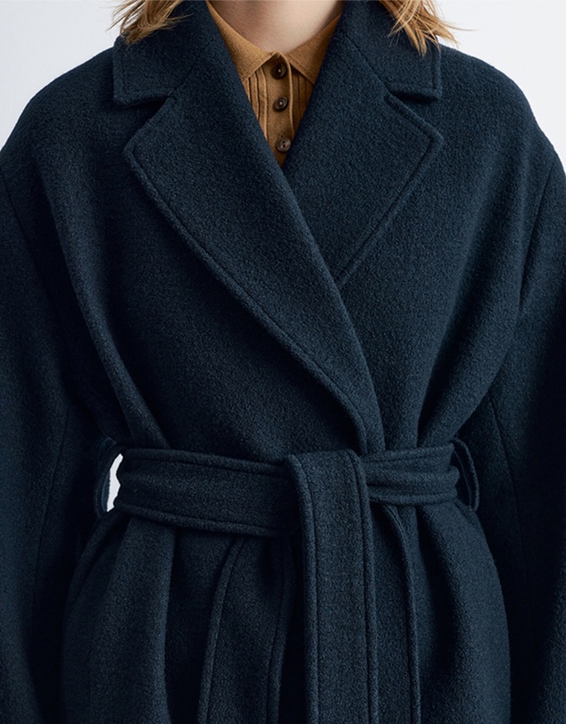 & Other Stories - Voluminous Belted Wool Coat