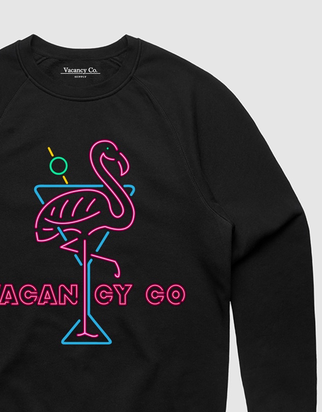 Vacancy Co - Flamingo Club Crewneck - Youth