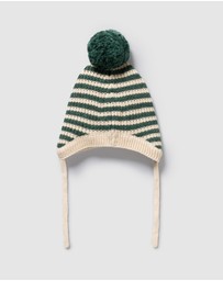 Wilson & Frenchy - Organic Knitted Stripe Bonnet - Babies