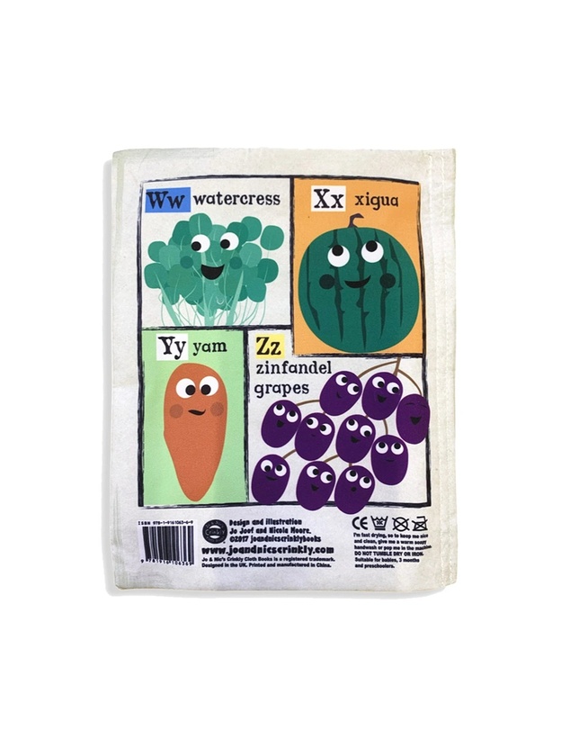 Jo and Nics Crinkly Cloth Books - Fruit & Veg