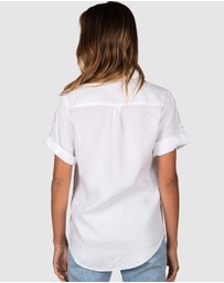 CAMIXA - FEBE Short Sleeve Linen shirt