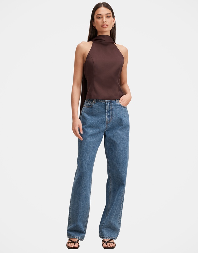 Forever New - Millie High Neck Cape Top