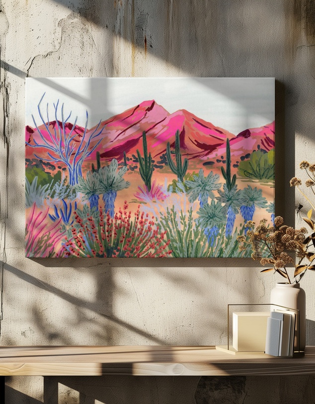 Olive et Oriel - Bright Desert by Sarah Gesek Art Print