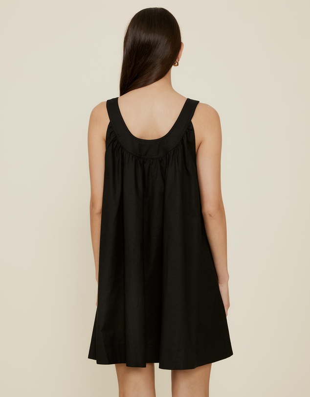 The Fated - Camille Linen Blend Mini Dress