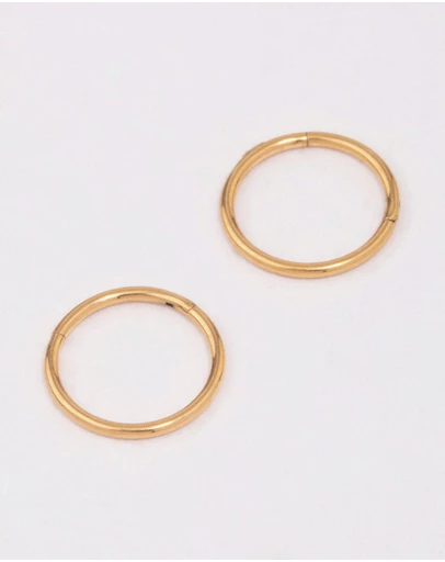 Lovisa - Gold Plated Titanium Sleeper Earrings 8mm
