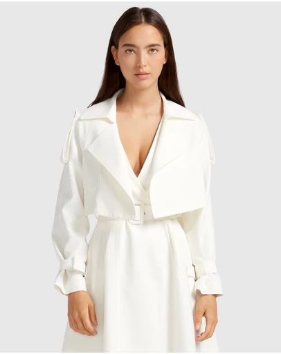 Belle & Bloom - Manhattan Cropped Trench
