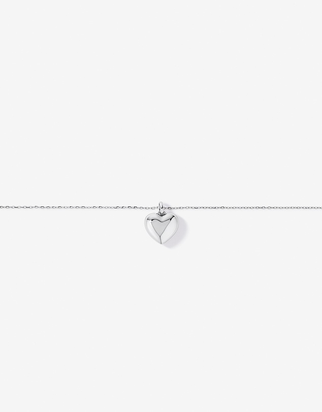 Michael Hill - Puff Heart Pendant with 45cm chain in Sterling Silve