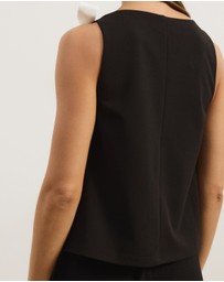 Atmos&Here - Lunet Statement Bow V-Neck Top