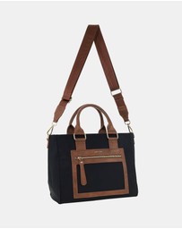 Pierre Cardin - Pierre Cardin RFID Lightweight Nylon Mini Tote with Crossbody