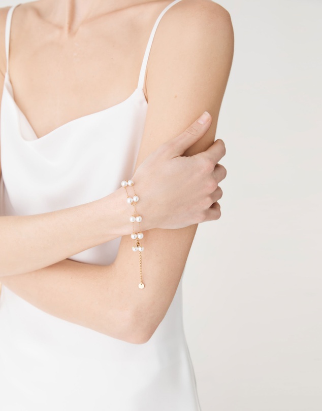 Forcast - Sophia Pearl Gold Bracelet