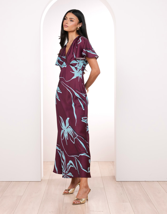 Pilgrim - Leighton Flutter Sleeve Maxi