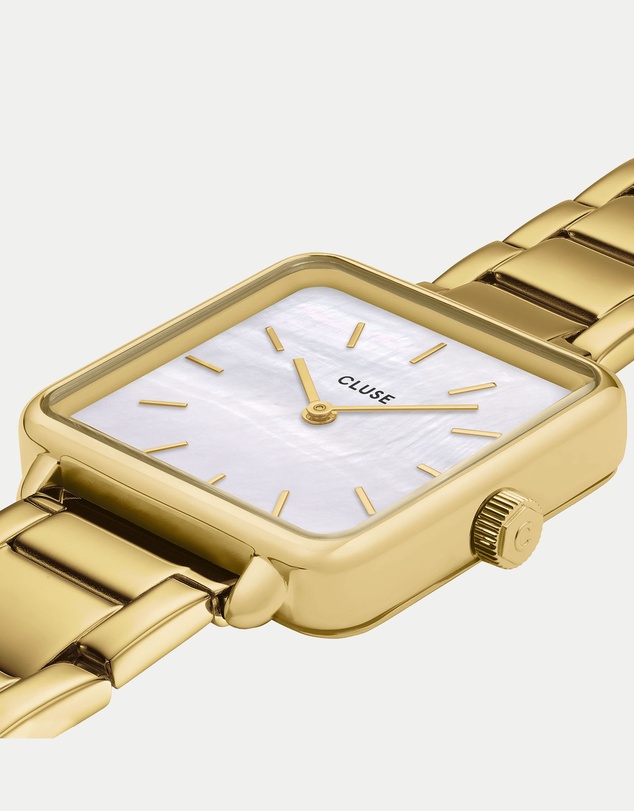 Cluse - La Tetragone Gold Watch & Bracelet Gift Set