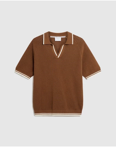 Percival - Tennis Boxy Knitted Polo