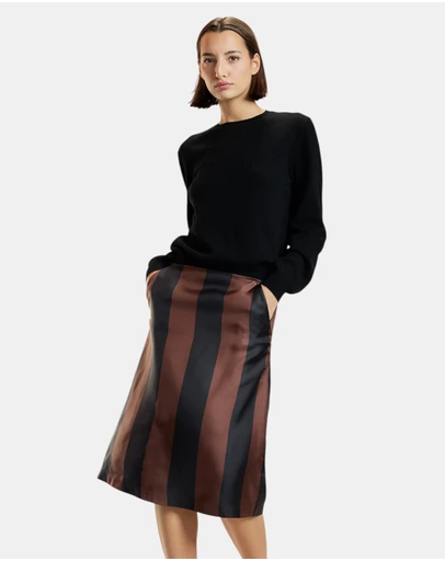 Cynthia Rowley - Stripe Collectible Silk Skirt
