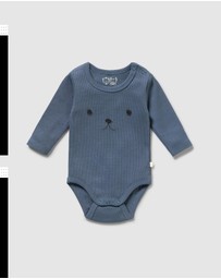 Wilson & Frenchy - Organic Rib Long Sleeved Bodysuit - Babies