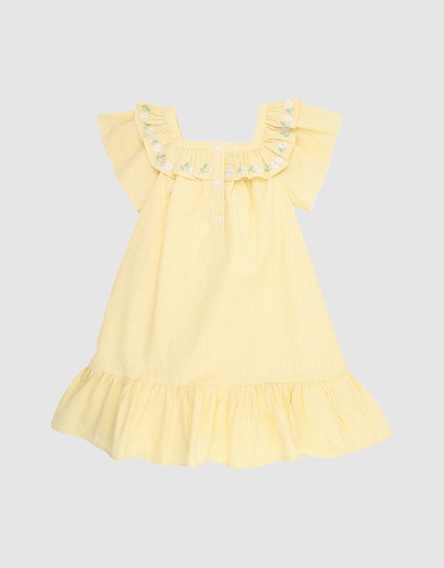 Bebe by Minihaha - Libby Check Dress W Emb Yoke - Kids