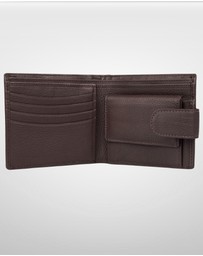 DENTS - Beauley RFID Pebble Grain Leather Bifold Press Stud Wallet