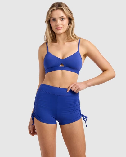Seafolly - Full Coverage Side Ruched Swim Shorts