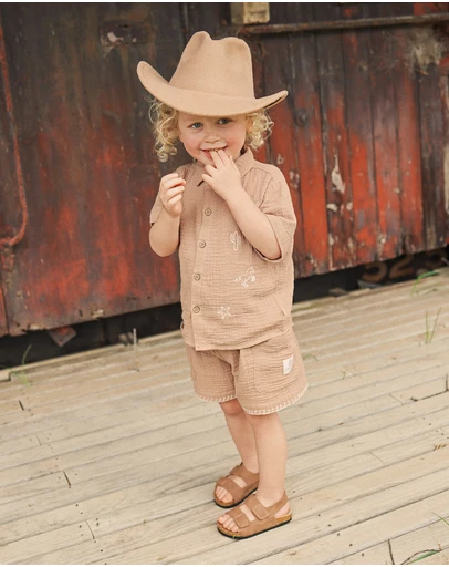 Kynd Baby - Woven Shirt in Mocha